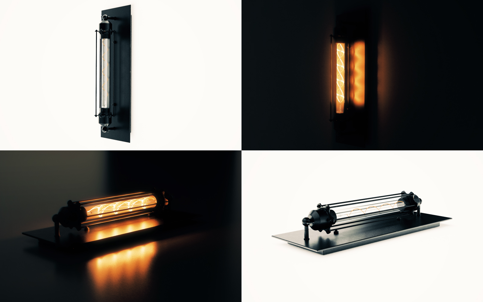 Industrial Steampunk Lamp 3D animation and product visuals case study still frame 3