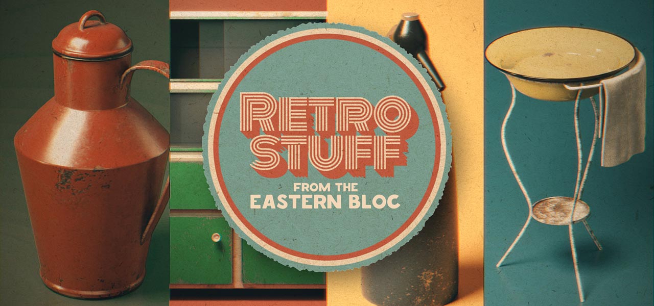 Retro Stuff from the Eastern Bloc 3D animation and product visuals project hero image