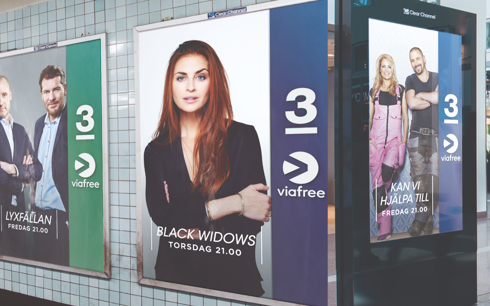 TV3 Sweden Rebrand branding and key art case study still frame 3